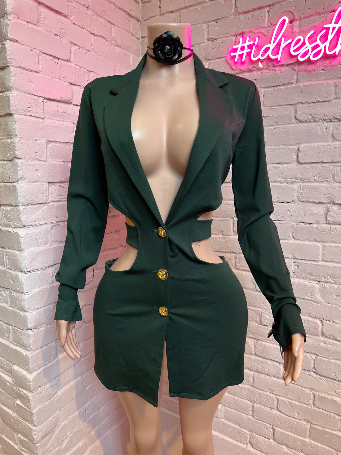 The Green Blazer Dress