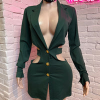 The Green Blazer Dress