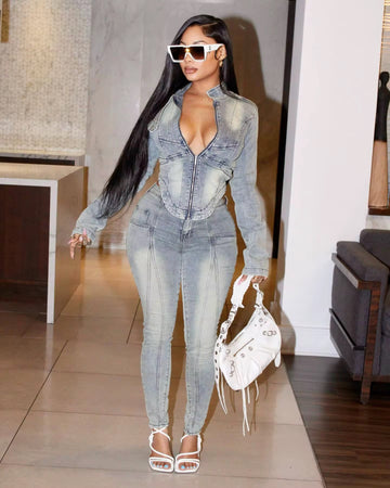 Denim Jacket & Pants Set