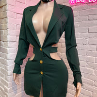 The Green Blazer Dress