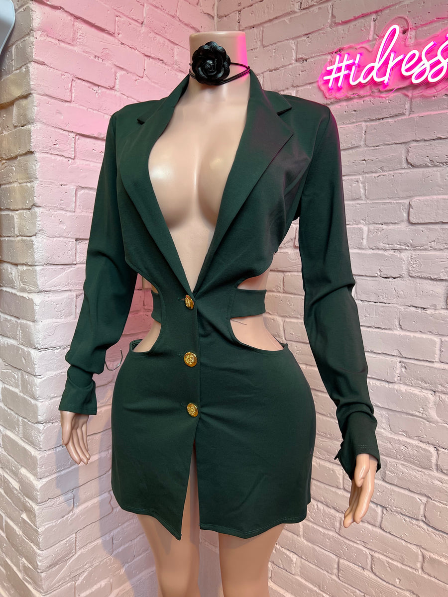 The Green Blazer Dress