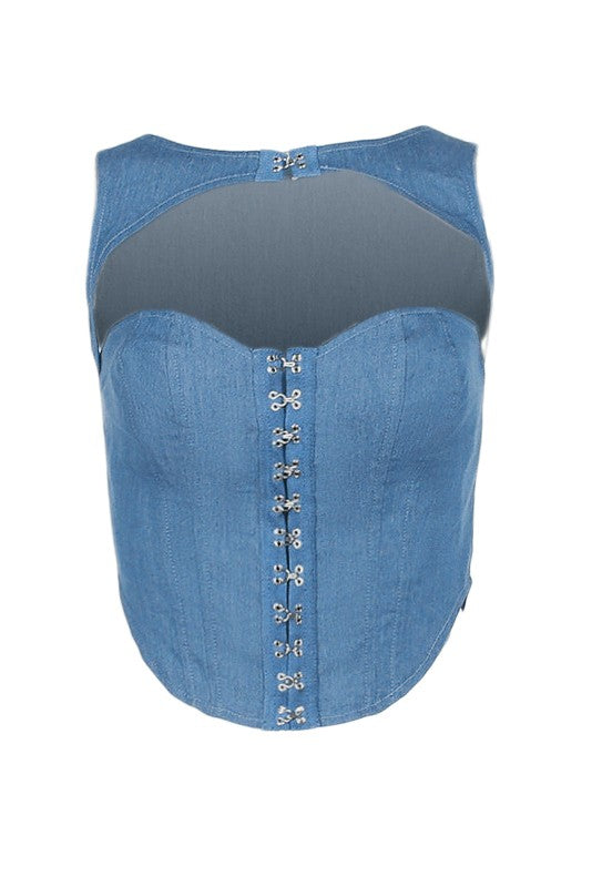 Denim Style Corset